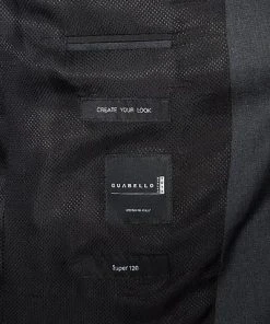 BOSS Anzug Ryan-Wave 50318525+20555/021 Extra Slim Fit, Schurwolle Super120 GUABELLO, Anthrazit meliert, Dark grey -Anzüge & Westen Verkäufe 244747 norm5