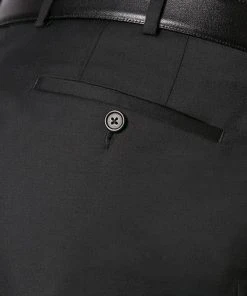 EDUARD DRESSLER Hose Jeff 00211/3B25/01 Shaped Fit, Schurwolle Super110, Schwarz -Anzüge & Westen Verkäufe 246747 norm3