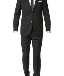 EDUARD DRESSLER Anzug 00211/6B01+3B25/01 Shaped Fit, Schurwolle Super110, Schwarz