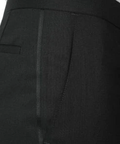 EDUARD DRESSLER Smokinghose Eron 00229/3B55/01 Shaped Fit, Schurwolle, Schwarz -Anzüge & Westen Verkäufe 246756 norm2