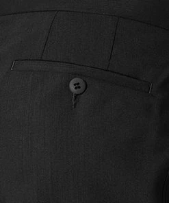 EDUARD DRESSLER Smokinghose Eron 00229/3B55/01 Shaped Fit, Schurwolle, Schwarz -Anzüge & Westen Verkäufe 246756 norm3