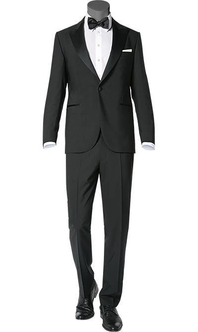 EDUARD DRESSLER Smoking 00229/6B81+3B55/01 Shaped Fit, Schurwolle, Schwarz 3 EDUARD DRESSLER Smoking 00229/6B81+3B55/01 Shaped Fit, Schurwolle, Schwarz