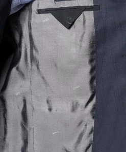 JOOP! Anzug 30003099+30003106/402 Anzug Herby-Blayr, Slim Fit, Wolle, Dunkelblau meliert, Tiefseeblau -Anzüge & Westen Verkäufe 249503 norm4