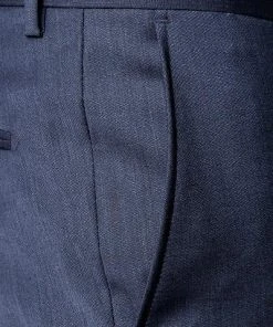 JOOP! Anzug 30003099+30003110+30003106/402 Anzug Herby-Blayr mit Weste, Slim Fit, Wolle, Dunkelblau meliert, Tiefseeblau -Anzüge & Westen Verkäufe 249636 norm8