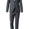 ROY ROBSON Anzug S00050381694700+295400/A020 Slim Fit, Schurwolle, Grau meliert, Grau