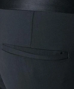 HUGO Smoking Hose HetonS 50321049/001 Smokinghose Heton, Extra Slim Fit, Schurwolle, Schwarz, Black -Anzüge & Westen Verkäufe 257007 norm4