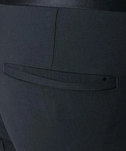 HUGO Smoking AlstonS-HetonS 50321048+49/001 Smoking Alston-Heton, Slim Fit, Schurwoll-Stretch, Schwarz, Black -Anzüge & Westen Verkäufe 257008 norm9