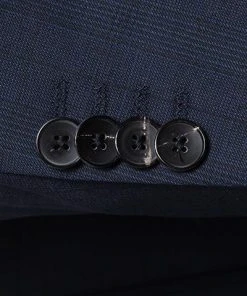 EDUARD DRESSLER Anzug 00820/6B01+3B25/47 Shaped Fit, Schurwolle Super130 Loro Piana, Dunkelblau kariert, Dunkelblau -Anzüge & Westen Verkäufe 258082 norm3