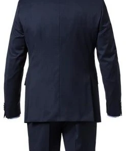 EDUARD DRESSLER Anzug 00820/6B01+3B25/47 Shaped Fit, Schurwolle Super130 Loro Piana, Dunkelblau kariert, Dunkelblau -Anzüge & Westen Verkäufe 258082 norm5