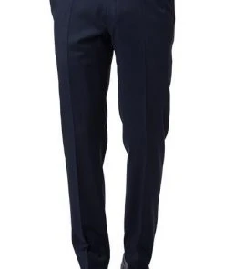 EDUARD DRESSLER Anzug 00820/6B01+3B25/47 Shaped Fit, Schurwolle Super130 Loro Piana, Dunkelblau kariert, Dunkelblau -Anzüge & Westen Verkäufe 258082 norm6