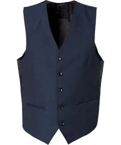 CG Weste Carlton 50/102S1/441013/62 Slim Fit, Schurwolle, Dunkelblau gemustert, Marine