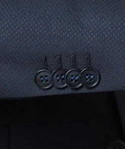 CG Anzug 50/102S1/423712+433063+441013/62 Anzug mit Weste, Slim Fit, Schurwolle Super100, Dunkelblau gemustert, Marine -Anzüge & Westen Verkäufe 260703 norm4