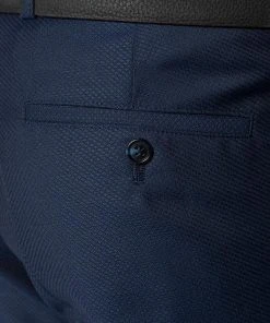 CG Anzug 50/102S1/423712+433063+441013/62 Anzug mit Weste, Slim Fit, Schurwolle Super100, Dunkelblau gemustert, Marine -Anzüge & Westen Verkäufe 260703 norm9