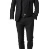 CG Anzug 50/102S1/423712+4330063+441013/90 Anzug mit Weste, Slim Fit, Schurwolle Super100, Schwarz , Schwarz -Anzüge & Westen Verkäufe 260704 norm