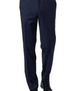Carl Gross Hose Silvio 60/049N0/338271/63 Regular Fit, Schurwolle Super110 REDA, Dunkelblau meliert, Marine