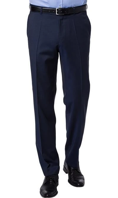 Carl Gross Anzug 60/049N0/324772+338271/63 Regular Fit, Schurwolle Super110 REDA, Dunkelblau meliert, Marine 8 Carl Gross Anzug 60/049N0/324772+338271/63 Regular Fit, Schurwolle Super110 REDA, Dunkelblau meliert, Marine – Bild 6