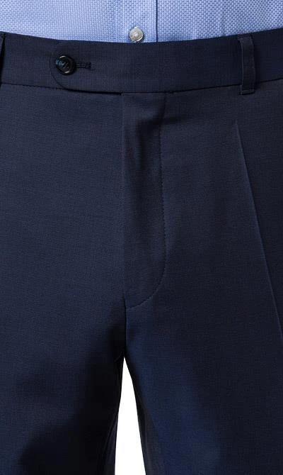 Carl Gross Anzug 60/049N0/324772+338271/63 Regular Fit, Schurwolle Super110 REDA, Dunkelblau meliert, Marine 9 Carl Gross Anzug 60/049N0/324772+338271/63 Regular Fit, Schurwolle Super110 REDA, Dunkelblau meliert, Marine – Bild 7