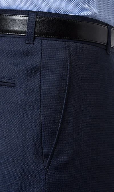 Carl Gross Anzug 60/049N0/324772+338271/63 Regular Fit, Schurwolle Super110 REDA, Dunkelblau meliert, Marine 10 Carl Gross Anzug 60/049N0/324772+338271/63 Regular Fit, Schurwolle Super110 REDA, Dunkelblau meliert, Marine – Bild 8