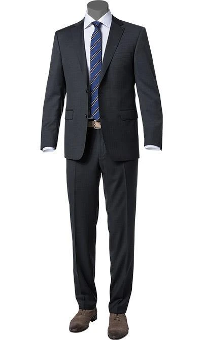 Carl Gross Anzug 60/049N0/324772+338271/82 Regular Fit, Schurwolle Super110 REDA, Anthrazit meliert, Anthrazit 3 Carl Gross Anzug 60/049N0/324772+338271/82 Regular Fit, Schurwolle Super110 REDA, Anthrazit meliert, Anthrazit