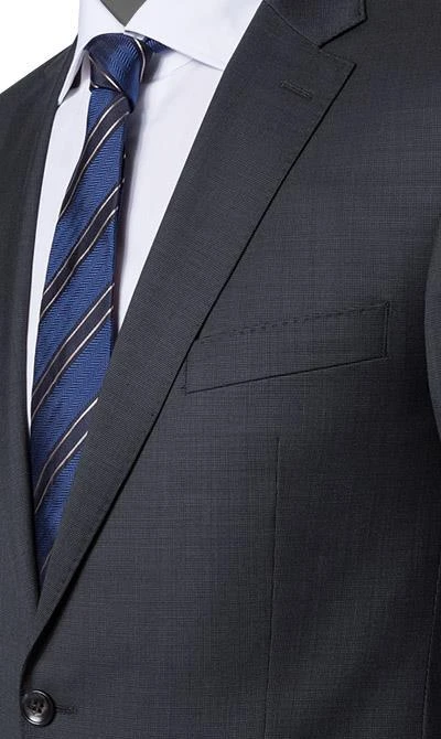 Carl Gross Anzug 60/049N0/324772+338271/82 Regular Fit, Schurwolle Super110 REDA, Anthrazit meliert, Anthrazit 5 Carl Gross Anzug 60/049N0/324772+338271/82 Regular Fit, Schurwolle Super110 REDA, Anthrazit meliert, Anthrazit – Bild 3