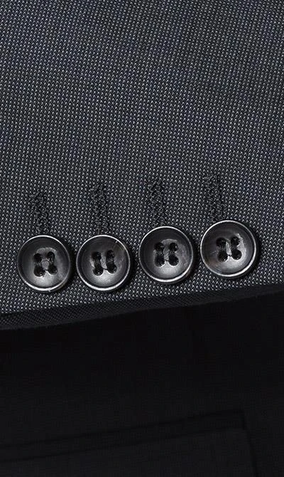 Carl Gross Anzug 60/049N0/324772+338271/82 Regular Fit, Schurwolle Super110 REDA, Anthrazit meliert, Anthrazit 6 Carl Gross Anzug 60/049N0/324772+338271/82 Regular Fit, Schurwolle Super110 REDA, Anthrazit meliert, Anthrazit – Bild 4