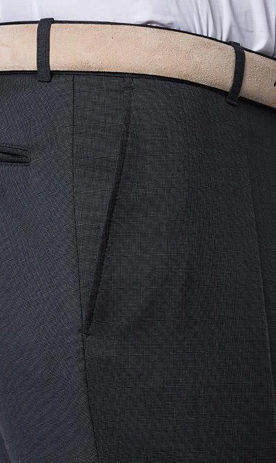 Carl Gross Anzug 60/049N0/324772+338271/82 Regular Fit, Schurwolle Super110 REDA, Anthrazit meliert, Anthrazit 10 Carl Gross Anzug 60/049N0/324772+338271/82 Regular Fit, Schurwolle Super110 REDA, Anthrazit meliert, Anthrazit – Bild 8