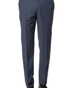 Pierre Cardin Hose Damian 72002/850/11461/3350 Regular Fit, Schurwolle, Bleu meliert, Ocean