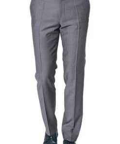 Carl Gross Hose Sascha 60-045N1/332023/81 Modern Fit, Schurwolle Super110, Grau gemustert, Grau