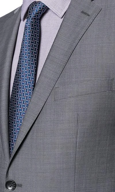 Carl Gross Anzug 60-045N1/323022+332023/81 Modern Fit, Schurwolle Super110, Stahlgrau, Grau 5 Carl Gross Anzug 60-045N1/323022+332023/81 Modern Fit, Schurwolle Super110, Stahlgrau, Grau – Bild 3