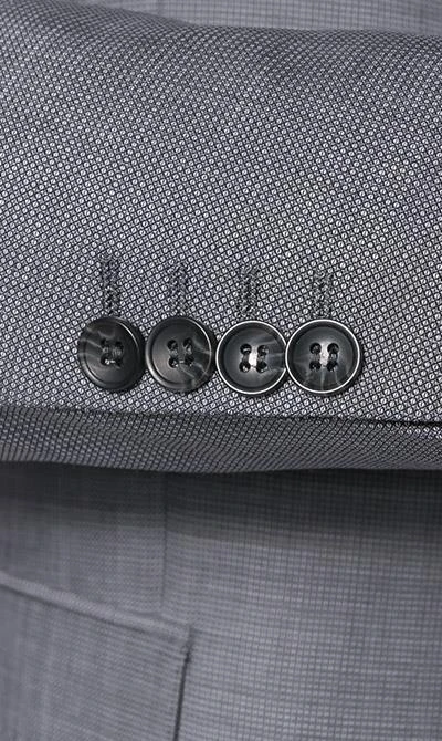 Carl Gross Anzug 60-045N1/323022+332023/81 Modern Fit, Schurwolle Super110, Stahlgrau, Grau 6 Carl Gross Anzug 60-045N1/323022+332023/81 Modern Fit, Schurwolle Super110, Stahlgrau, Grau – Bild 4
