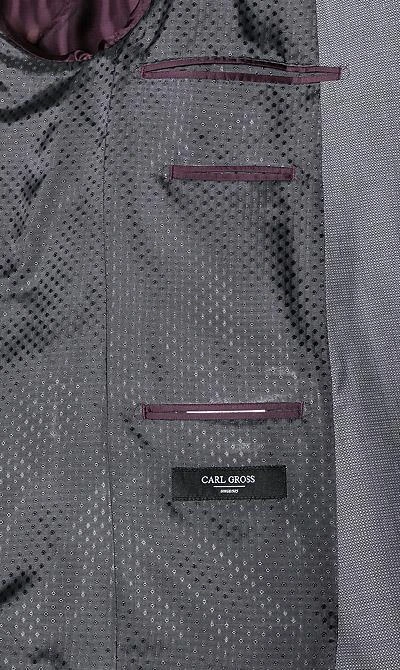 Carl Gross Anzug 60-045N1/323022+332023/81 Modern Fit, Schurwolle Super110, Stahlgrau, Grau 7 Carl Gross Anzug 60-045N1/323022+332023/81 Modern Fit, Schurwolle Super110, Stahlgrau, Grau – Bild 5