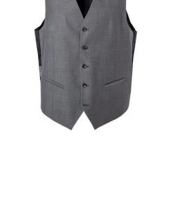 CG Anzug 50/102S1/423712+433063+441013/81 Slim Fit, Schurwolle Super100, Dunkelgrau gemustert, Grau -Anzüge & Westen Verkäufe 261577 norm4