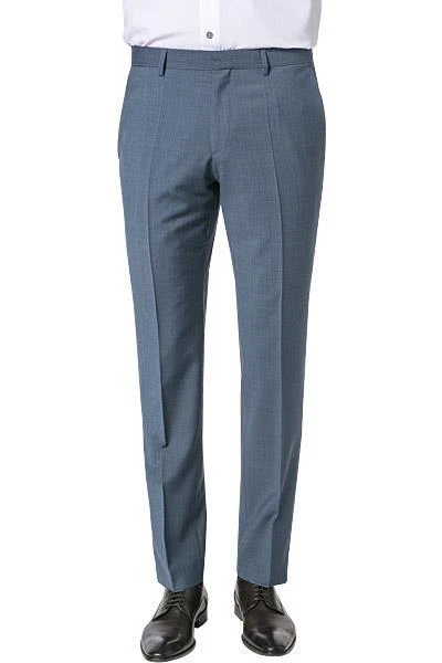 HUGO BOSS Hose Genesis2 50332854/462 Slim Fit, Schurwolle-Kaschmir, Rauchblau meliert, Open blue 3 HUGO BOSS Hose Genesis2 50332854/462 Slim Fit, Schurwolle-Kaschmir, Rauchblau meliert, Open blue