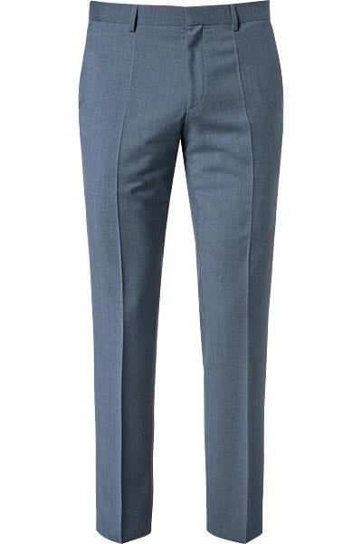 HUGO BOSS Hose Genesis2 50332854/462 Slim Fit, Schurwolle-Kaschmir, Rauchblau meliert, Open blue 4 HUGO BOSS Hose Genesis2 50332854/462 Slim Fit, Schurwolle-Kaschmir, Rauchblau meliert, Open blue – Bild 2