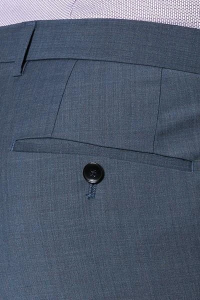 HUGO BOSS Hose Genesis2 50332854/462 Slim Fit, Schurwolle-Kaschmir, Rauchblau meliert, Open blue 6 HUGO BOSS Hose Genesis2 50332854/462 Slim Fit, Schurwolle-Kaschmir, Rauchblau meliert, Open blue – Bild 4