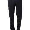 Carl Gross Hose Steve 00/001N0/338323/63 Modern Fit, Schurwolle LANIFICIO FLLI CERRUTI, Nachtblau