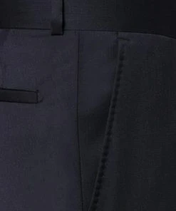 Carl Gross Anzug 00/001N0/324972+338323/63 Modern Fit, Schurwolle LANIFICIO FLLI CERRUTI, Nachtblau -Anzüge & Westen Verkäufe 268570 norm8