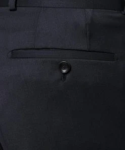 Carl Gross Anzug 00/001N0/324972+338323/63 Modern Fit, Schurwolle LANIFICIO FLLI CERRUTI, Nachtblau -Anzüge & Westen Verkäufe 268570 norm9