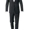 Carl Gross Anzug 00/001N0/324972+338323/83 Modern Fit, Schurwolle LANIFICIO FLLI CERRUTI, Anthrazit meliert, Anthrazit -Anzüge & Westen Verkäufe 268571 norm