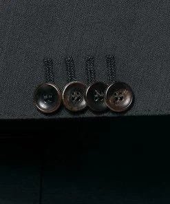 Carl Gross Anzug 00/001N0/324972+338323/83 Modern Fit, Schurwolle LANIFICIO FLLI CERRUTI, Anthrazit meliert, Anthrazit -Anzüge & Westen Verkäufe 268571 norm4