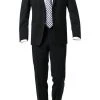 Carl Gross Anzug 00/001N0/324972+338323/90 Modern Fit, Schurwolle LANIFICIO FLLI CERRUTI, Schwarz