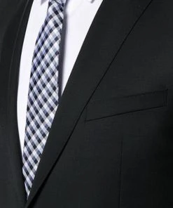 Carl Gross Anzug 00/001N0/324972+338323/90 Modern Fit, Schurwolle LANIFICIO FLLI CERRUTI, Schwarz -Anzüge & Westen Verkäufe 268572 norm3