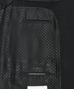 Carl Gross Anzug 00/001N0/324972+338323/90 Modern Fit, Schurwolle LANIFICIO FLLI CERRUTI, Schwarz -Anzüge & Westen Verkäufe 268572 norm5