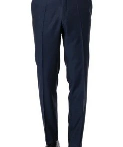 Carl Gross Hose Steve 60/048N1/338323/63 Modern Fit, Schurwolle GUABELLO, Dunkelblau gemustert, Dunkelblau