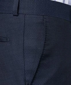 Carl Gross Hose Steve 60/048N1/338323/63 Modern Fit, Schurwolle GUABELLO, Dunkelblau gemustert, Dunkelblau -Anzüge & Westen Verkäufe 268578 norm3