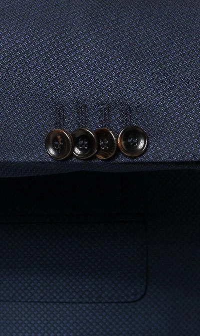 Carl Gross Anzug 60/048N1/324972+338323/63 Modern Fit, Schurwolle GUABELLO, Dunkelblau gemustert, Dunkelblau 6 Carl Gross Anzug 60/048N1/324972+338323/63 Modern Fit, Schurwolle GUABELLO, Dunkelblau gemustert, Dunkelblau – Bild 4