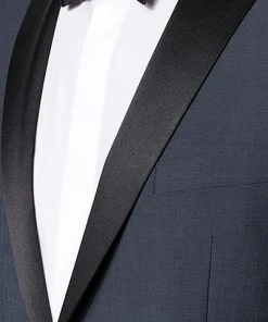 Wilvorst Smoking blau 471201/33/13661/2+724 Wolle-Mohair, Nachtblau meliert -Anzüge & Westen Verkäufe 269007 norm3