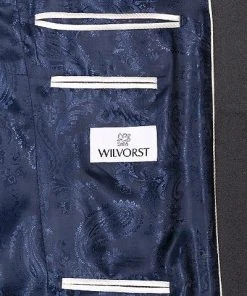 Wilvorst Smoking blau 471201/33/13661/2+724 Wolle-Mohair, Nachtblau meliert -Anzüge & Westen Verkäufe 269007 norm5