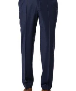 ROY ROBSON Hose 5015/0340/018 Regular Fit, Schurwolle, Mittelblau meliert, Mittelbau