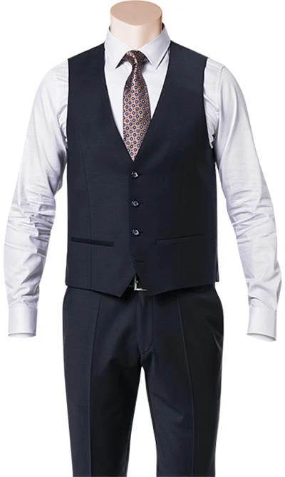 ROY ROBSON Weste S05050381704100/A401 Slim Fit, Schurwolle, Nachtblau meliert, Nachtblau 3 ROY ROBSON Weste S05050381704100/A401 Slim Fit, Schurwolle, Nachtblau meliert, Nachtblau